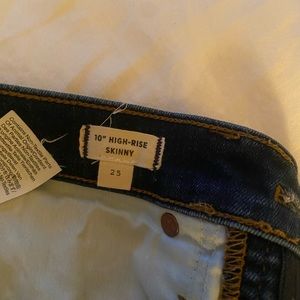 10” high rise skinny jeans by Madewell
